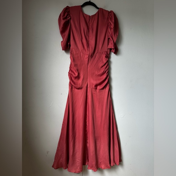 FARM RIO Elegant Pink Ruched Máxi Dress - Picture 10 of 10